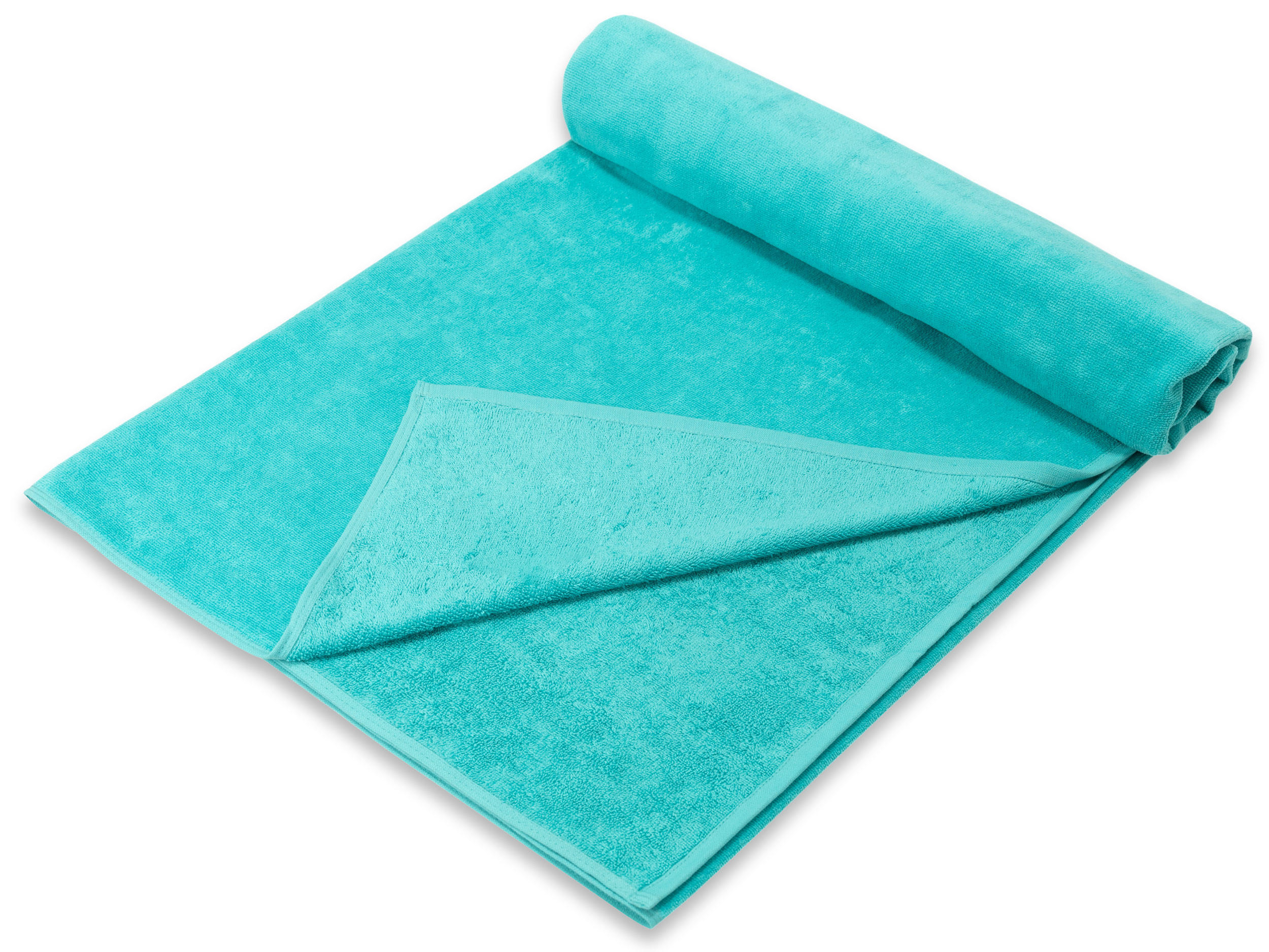 STRANDTUCH, 100x200 cm, 100% Baumwolle, Blau - Blau, Textil (100/200cm) - Zollner