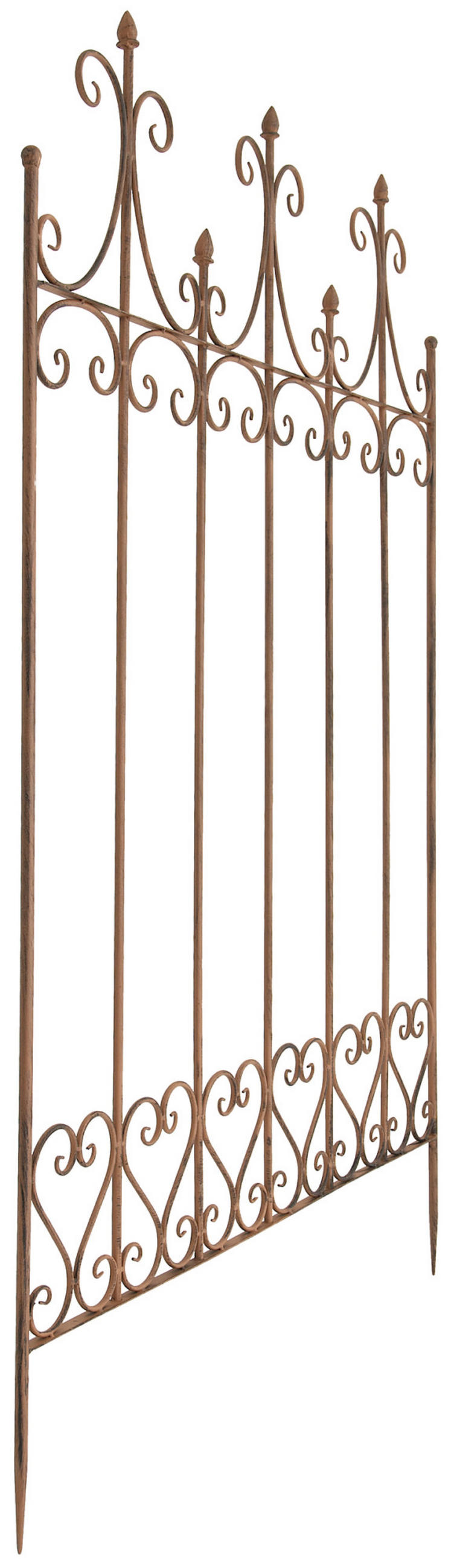 RANKGITTER Fliehs antik braun - Braun, Metall (100/150/2cm) - TPFLiving