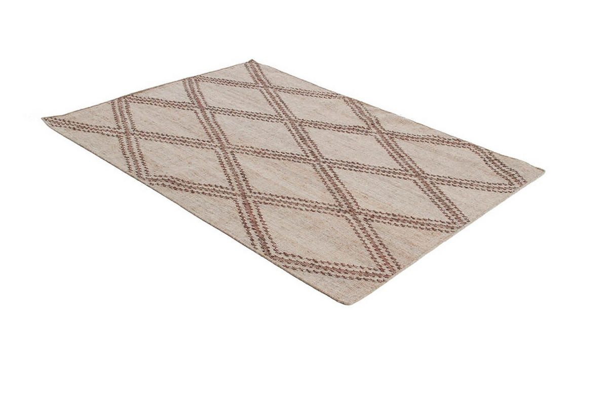 TEPPICH Flachgewebe PULSO Beige 160x230 cm - Beige, Naturmaterialien (160/230cm) - Novatrend