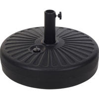 GARTENSCHIRMSTÄNDER Ø 51 cm 22 L - Schwarz, Kunststoff (51/51cm) - Ambiance