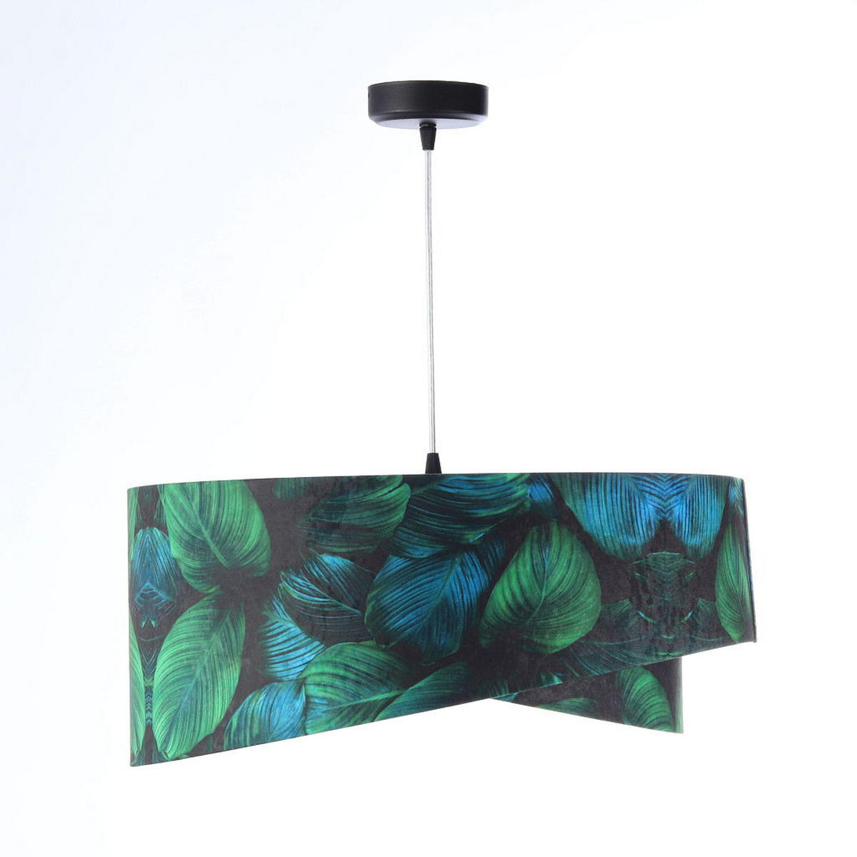 HÄNGELEUCHTE Grün 50/23 cm - Weiß, Kunststoff (50/1.3/23cm) - ONZENO