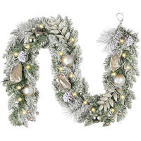 WEIHNACHTSGIRLANDE mit LED-Lichtern und Timer 152 cm - Multicolor, Textil (152cm)