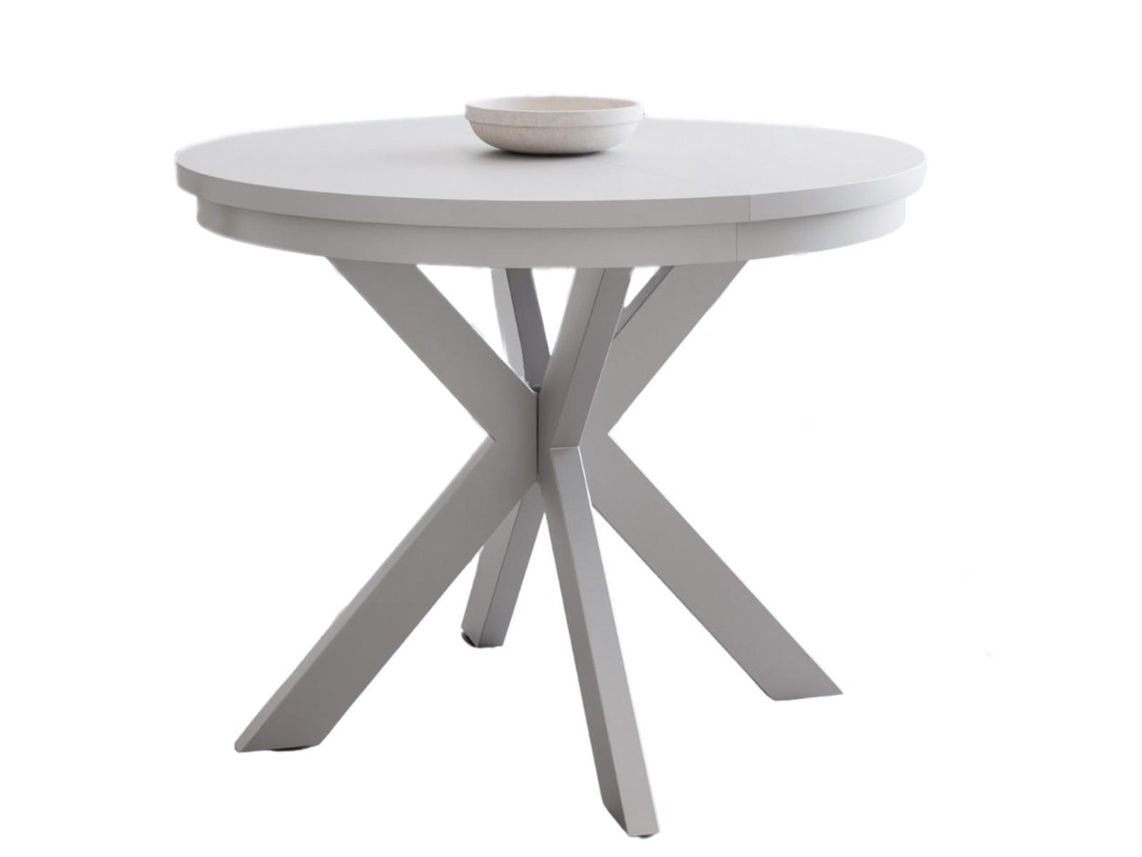 ESSTISCH BELLAMI Weiß/Weiß - Weiß, Holzwerkstoff (100/100/75cm) - Compleo24