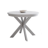 ESSTISCH BELLAMI Weiß/Weiß - Weiß, Holzwerkstoff (100/100/75cm) - Compleo24