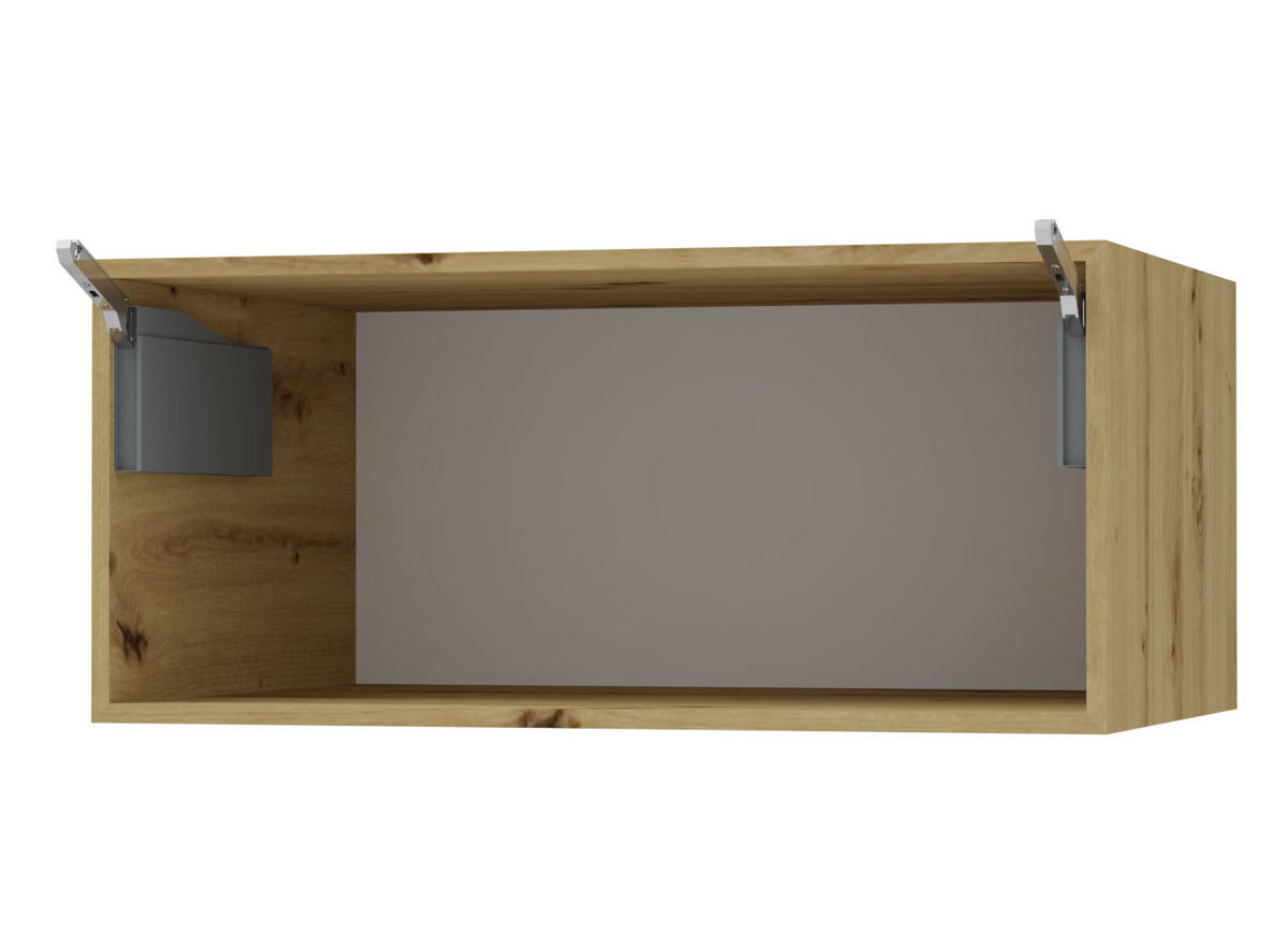 KLAPPHÄNGESCHRANK Oslo W4B/90 Eiche Artisan / Weiß Matt 90 / 32,5 / 36cm - Blum Aventos - Eiche Artisan/Weiß, Holz/Holzwerkstoff (90/36/32.5cm) - Feldmann-Wohnen