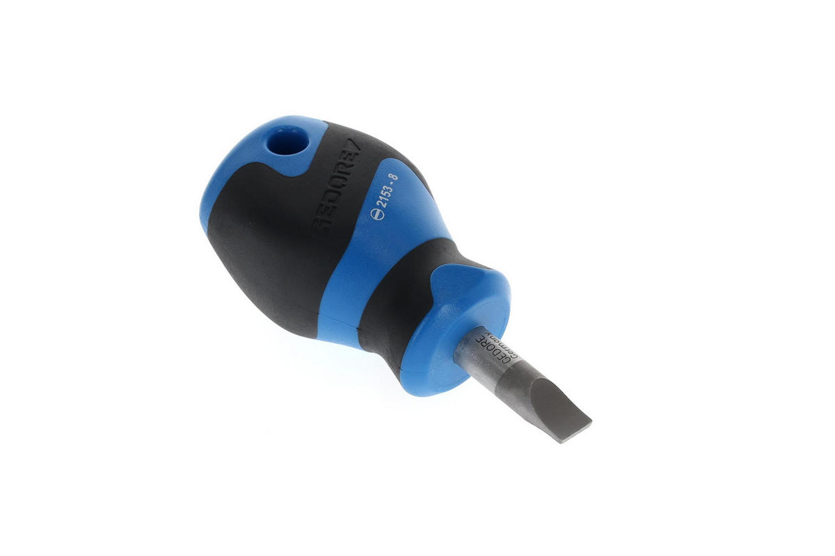 2153 8 SCHRAUBENDREHER, KURZE FORM, SCHLITZ 8 MM - Multicolor, Kunststoff/Metall (8/20cm) - Gedore