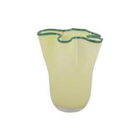 VASE Glas Ruffles 31,5 cm - Grün, Glas (19.5/22cm) - Present Time