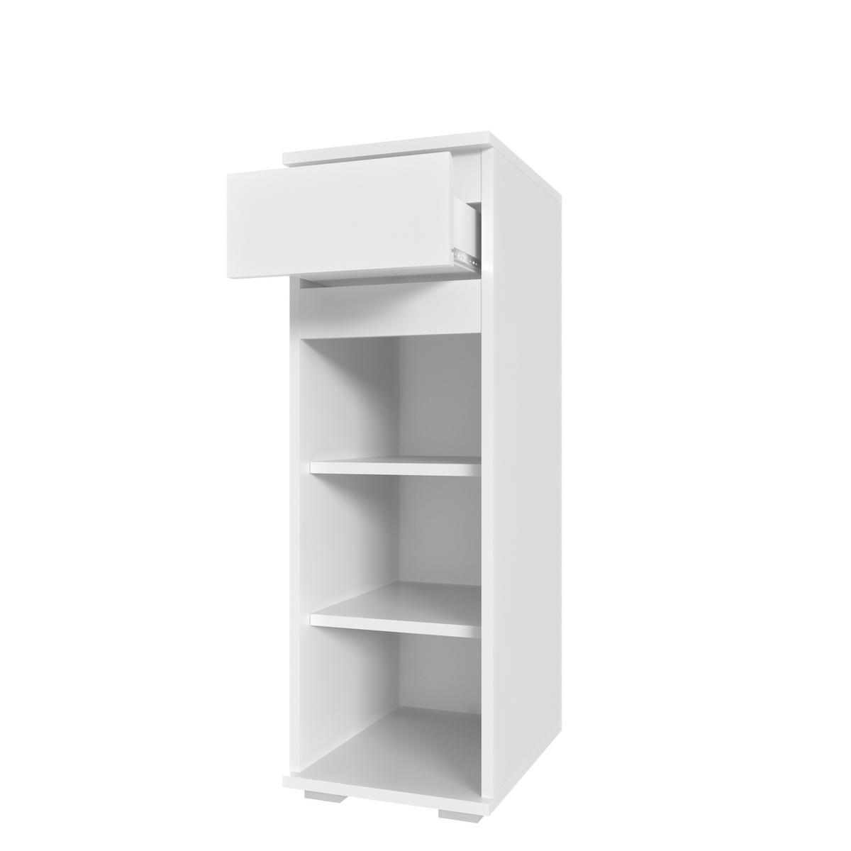 STANDSCHRANK Weiß 30/90/40 - Weiß, Holzwerkstoff (30/90/40cm) - RAUMHIRSCH FURNITURE