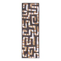 TEPPICH Bison Craft Kuba 80/250 cm - Braun, Kunststoff/Textil (80/250cm) - Louis De Poortere