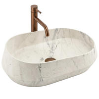 AUFSATZWASCHBECKEN Rea Zoe Marlo - Beige, Kunststoff (38/17/59cm) - REA