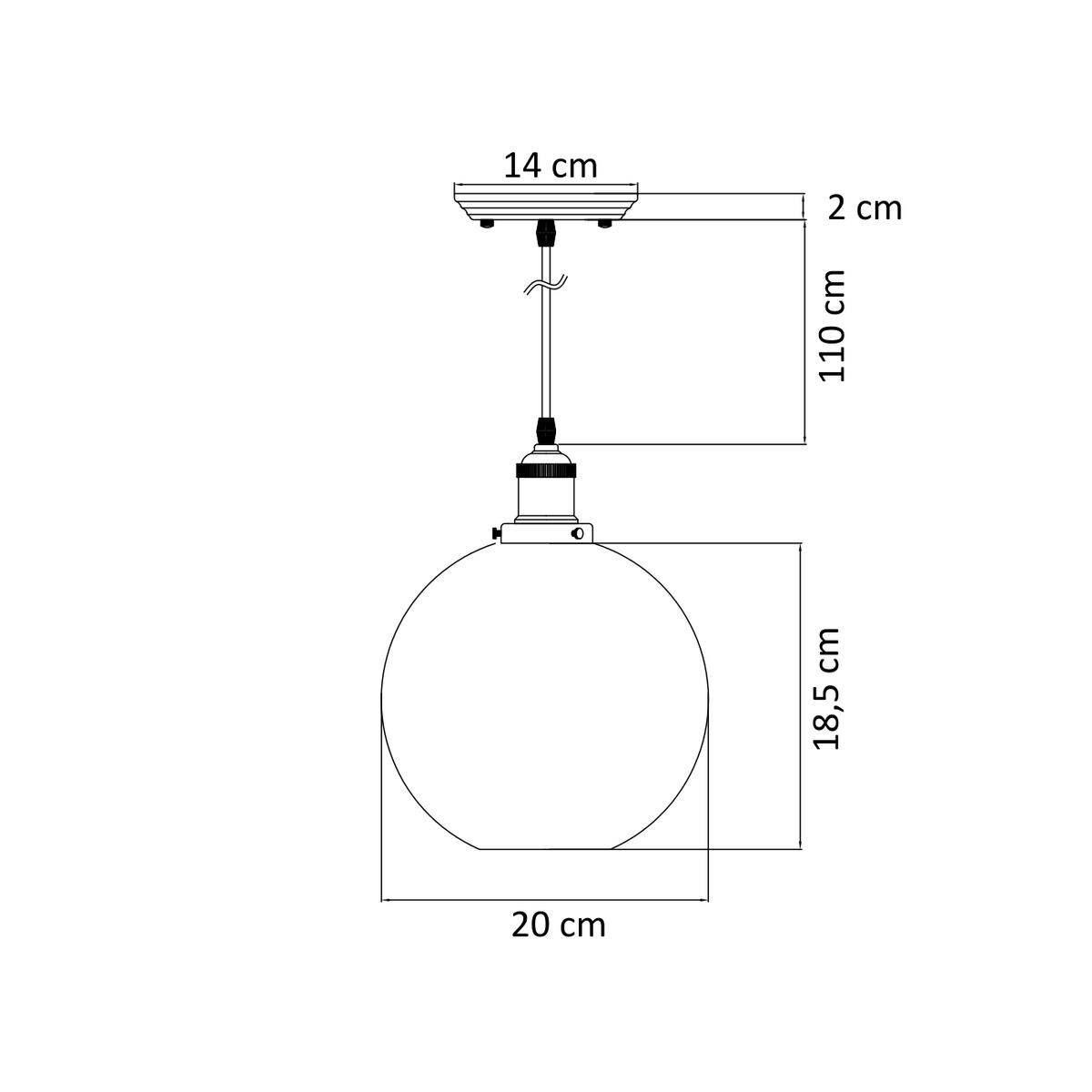 HÄNGELEUCHTE Olivia, Transparant, 29cm - Transparent, Glas (20/20/29cm) - KOSILUM