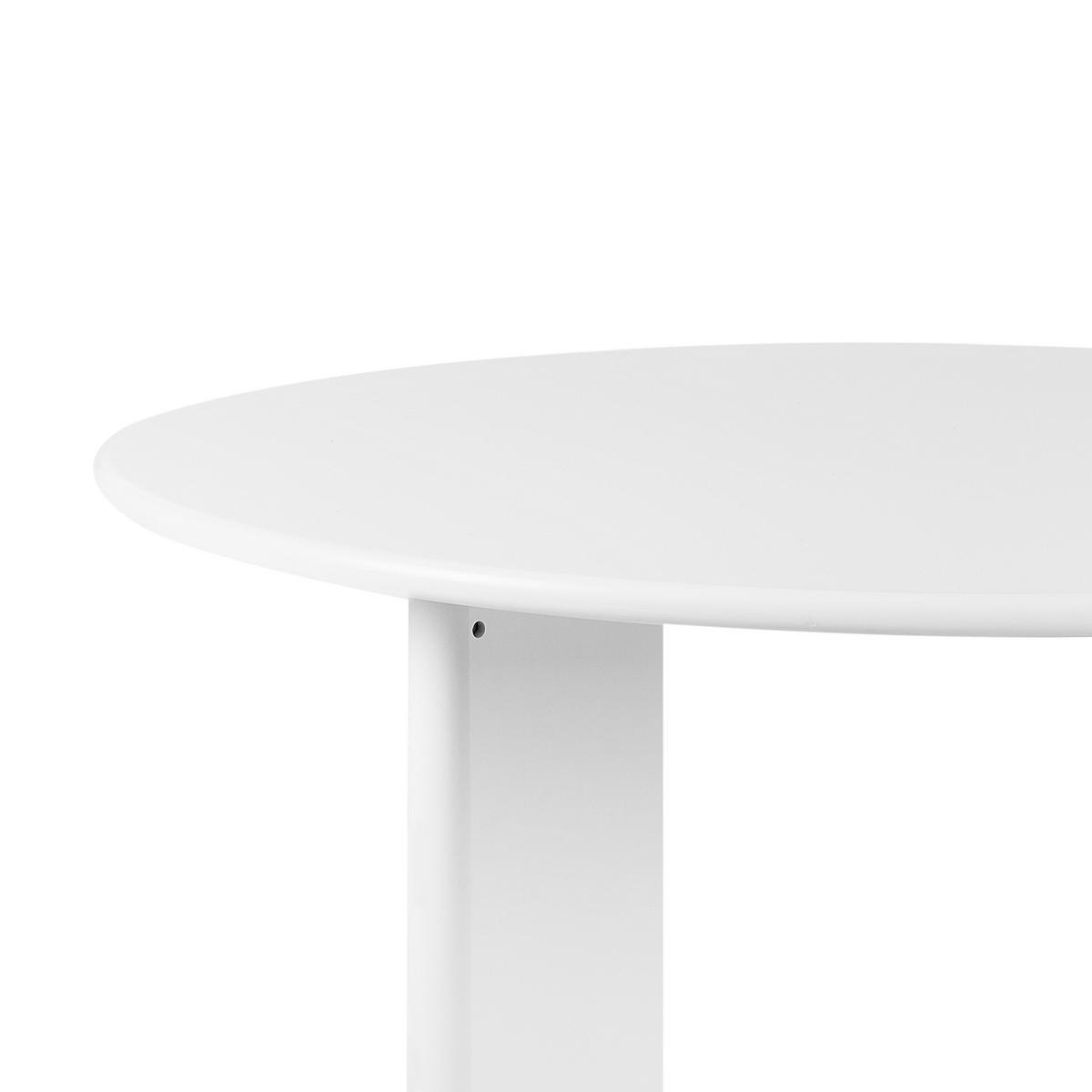 ESSTISCH 120/120 cm Weiß Cosmo - Weiß, Holzwerkstoff (120/120/75cm) - Beliani