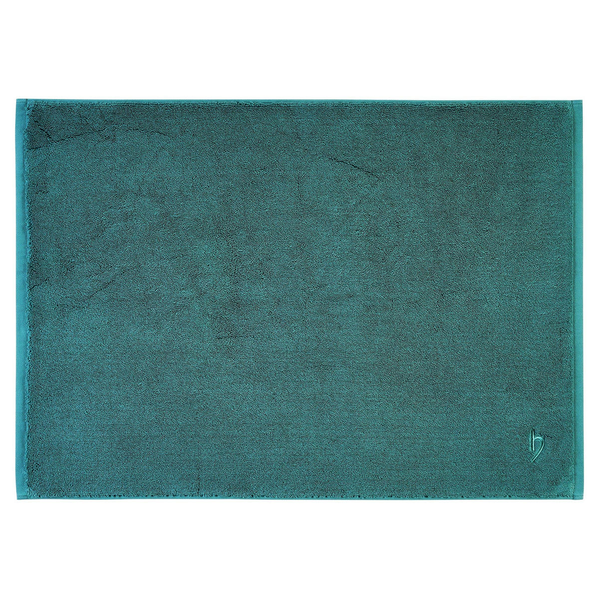 BADVORLEGER Pura Ozeangrün - Dunkelgrün, Textil (60/90cm) - Herzbach Home