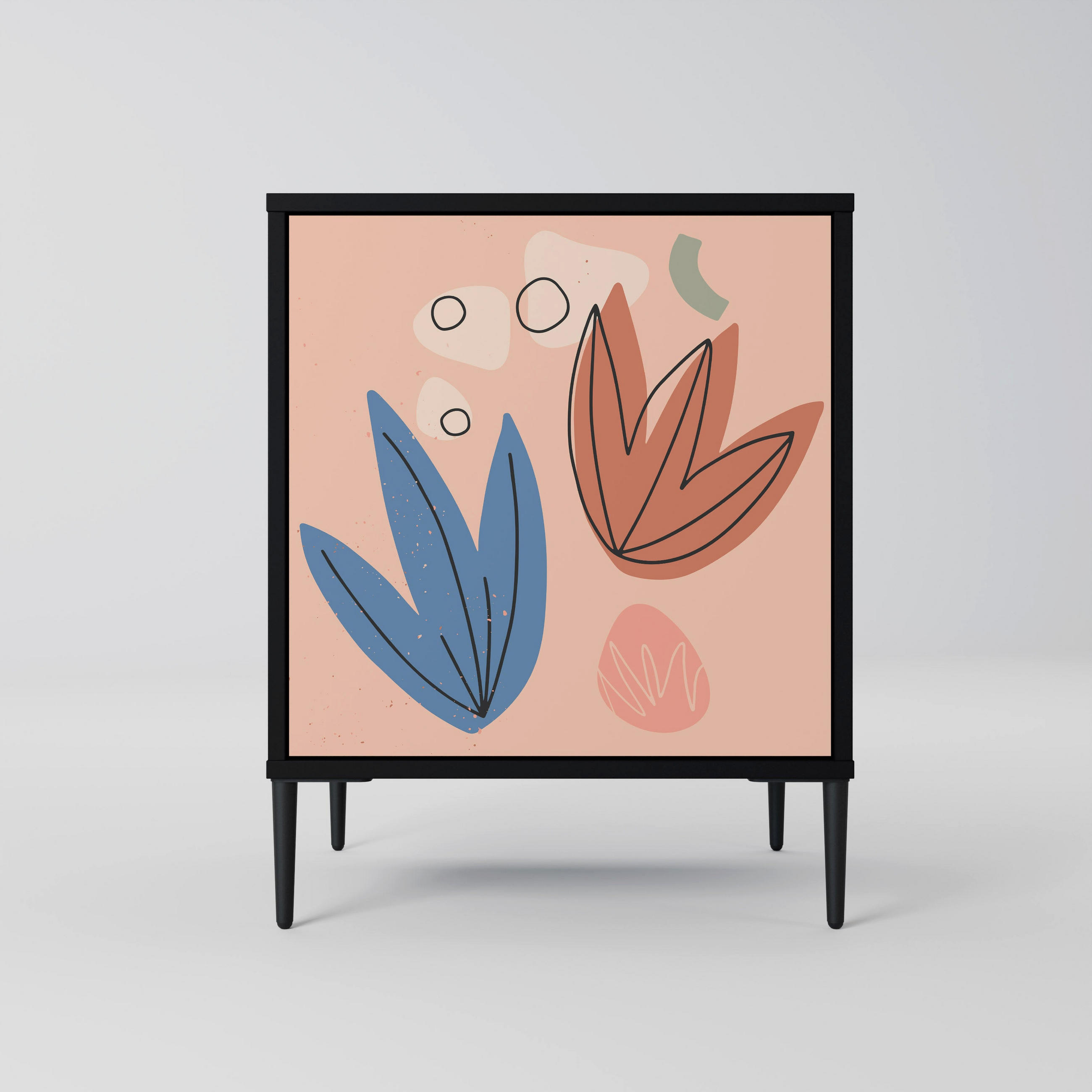 SpaceRebels Sideboard Schwarz 57.5x72.5x42 cm
