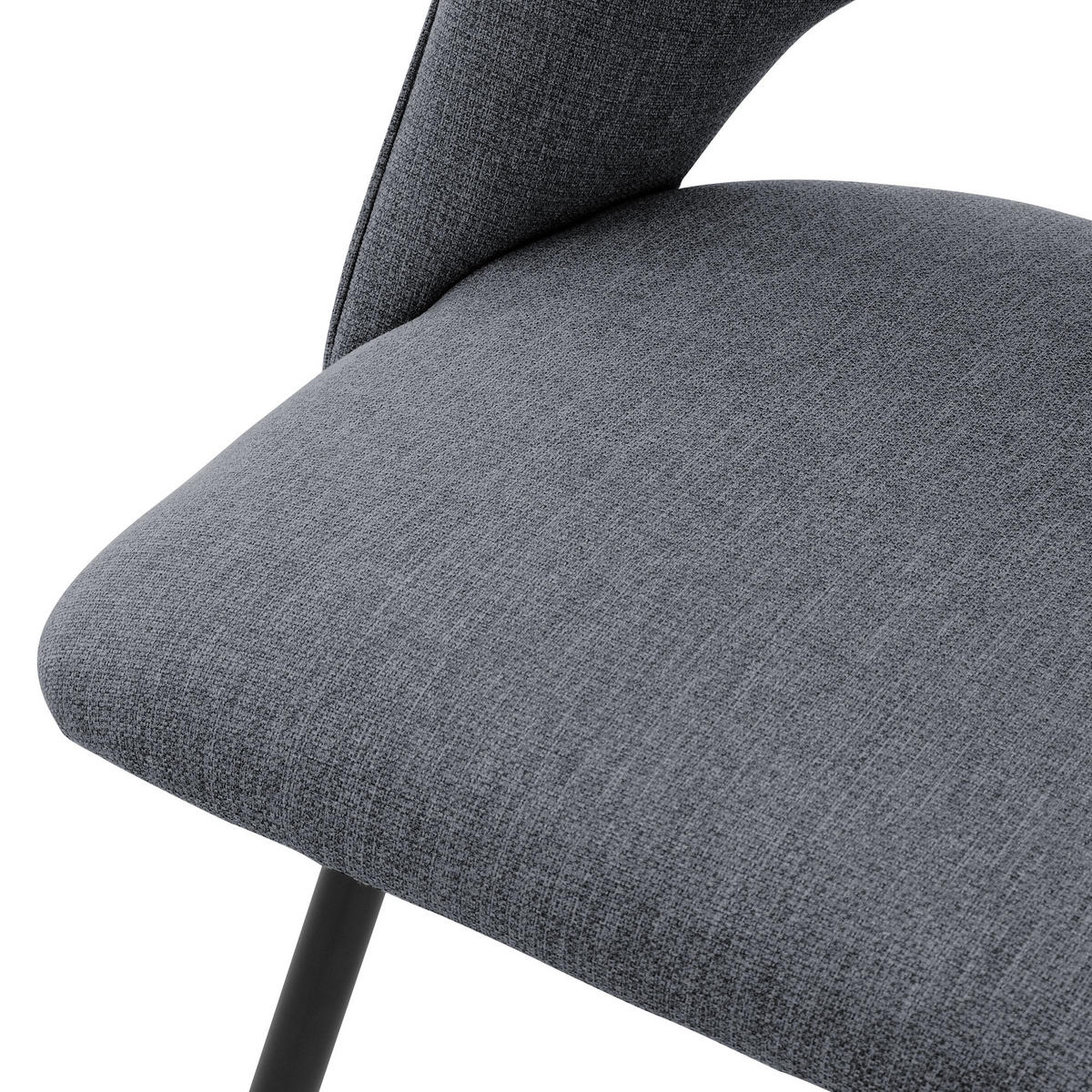 ESSZIMMERSTUHL Grau 2er Set - Grau, Metall (57/89/53cm) - ML-DESIGN