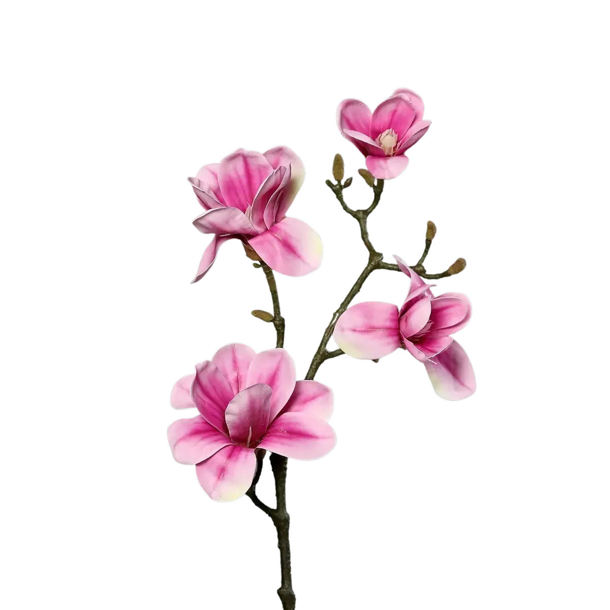 MAGNOLIE Künstliche Magnolien Zweig - Matilda 80 cm - Pink, Kunststoff (80cm) - aplanta