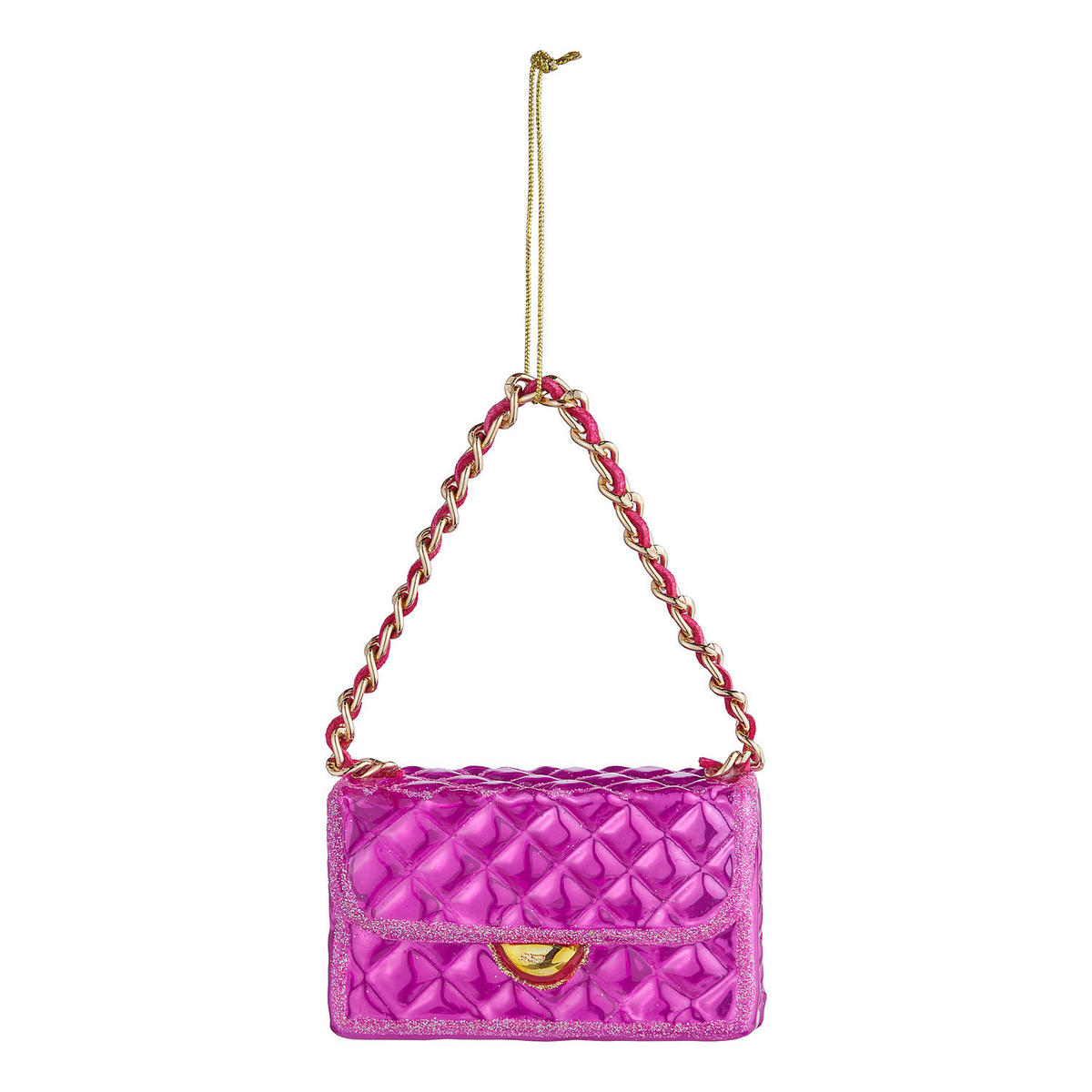 BAUMANHÄNGER Hang On Handtasche - Pink, Glas (3/5/8cm) - Butlers