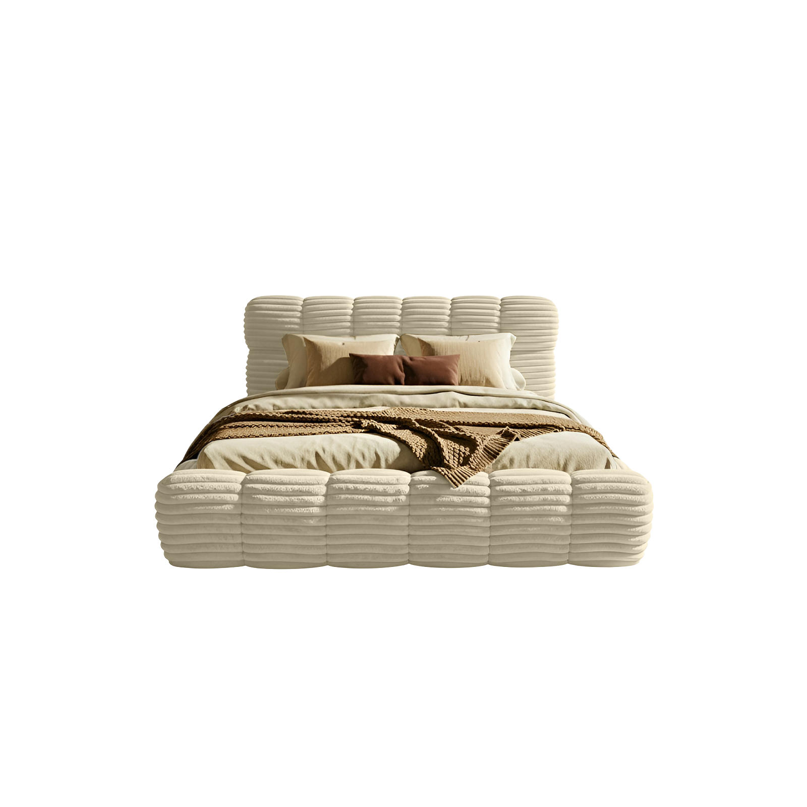 Fedve Polsterbett Beige 180x200 cm