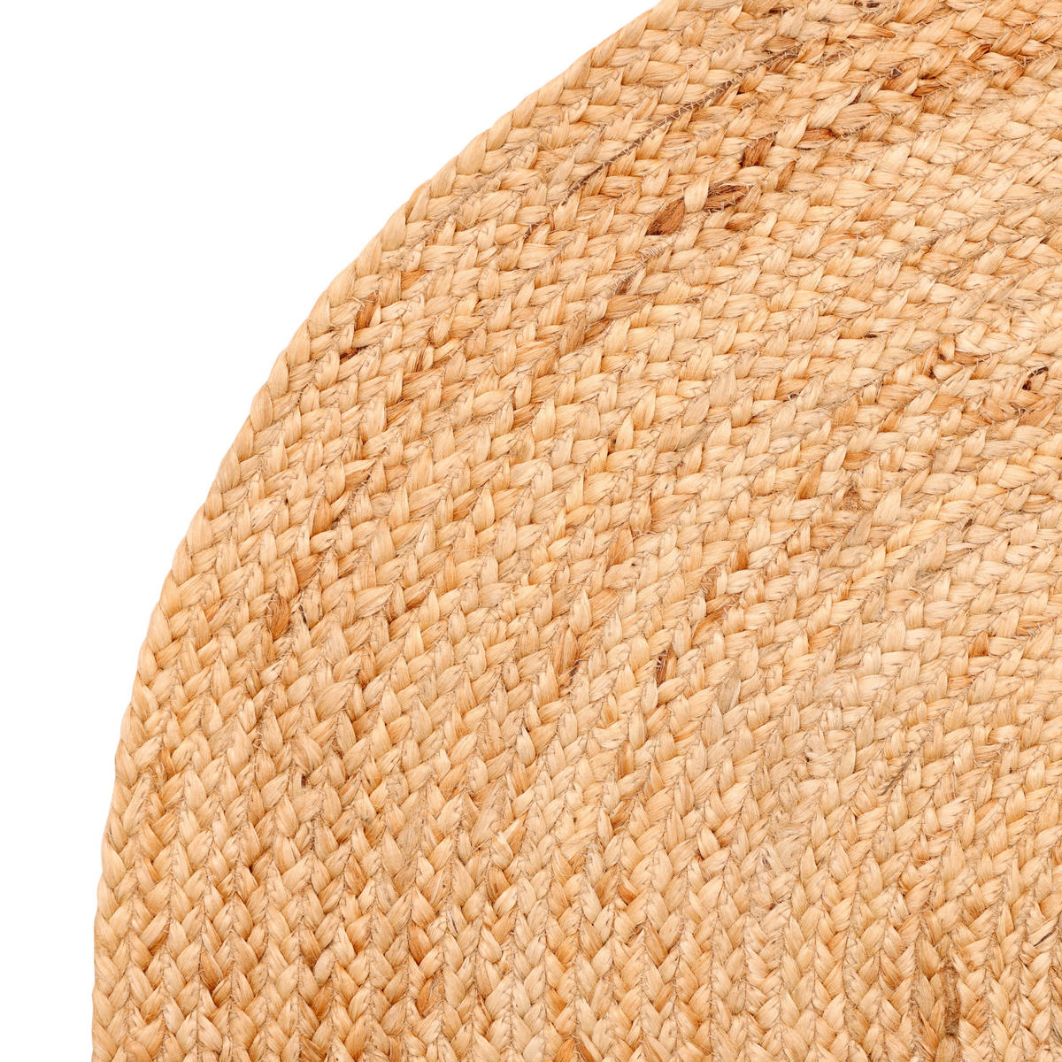 JUTETEPPICH Nitin natur 100/100 cm - Naturfarben, Naturmaterialien (100/100cm) - My-Rug