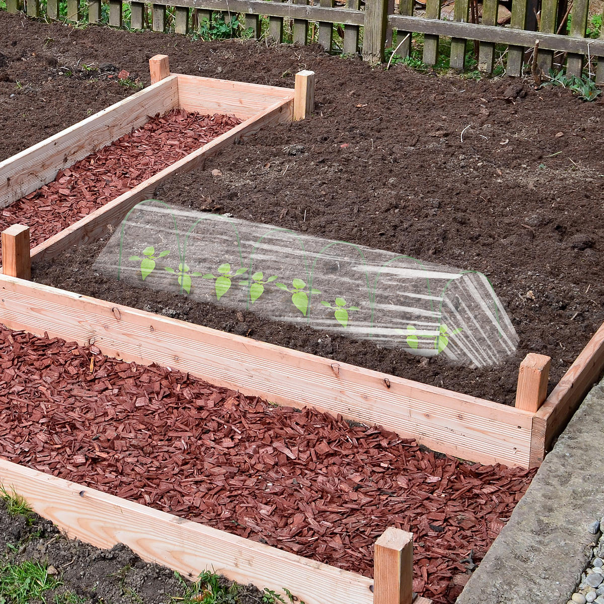 6XTUNNELBÖGEN - Dunkelgrün, Kunststoff/Metall (33/31/1cm) - Relaxdays