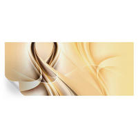 FOTOTAPETE 250x104 cm - Wellenlinien - Orange, Textil (250/104cm) - Wallfluent