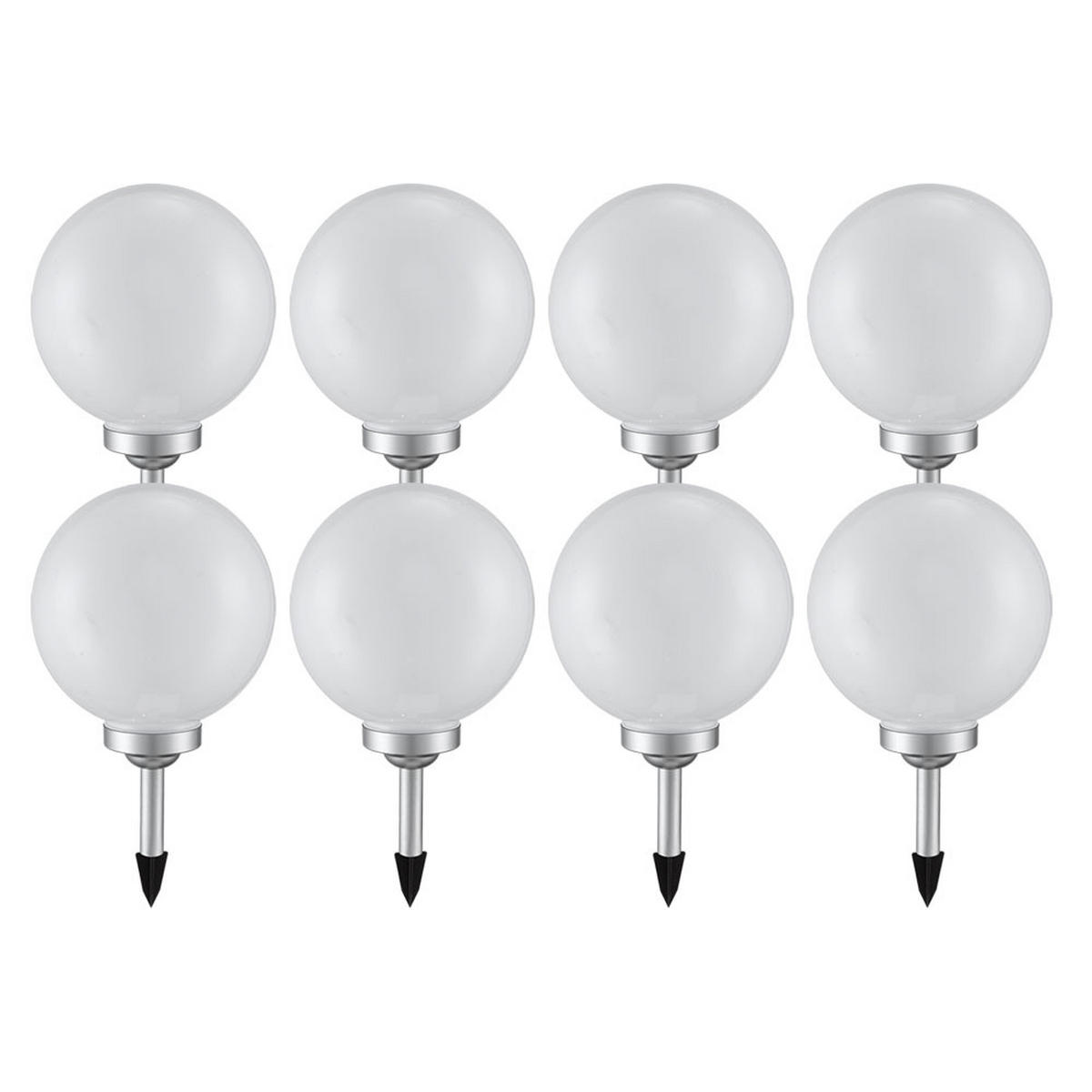 LED AUSSENLEUCHTE Kunststoff Weiß - Weiß, Kunststoff (20/20/62cm)