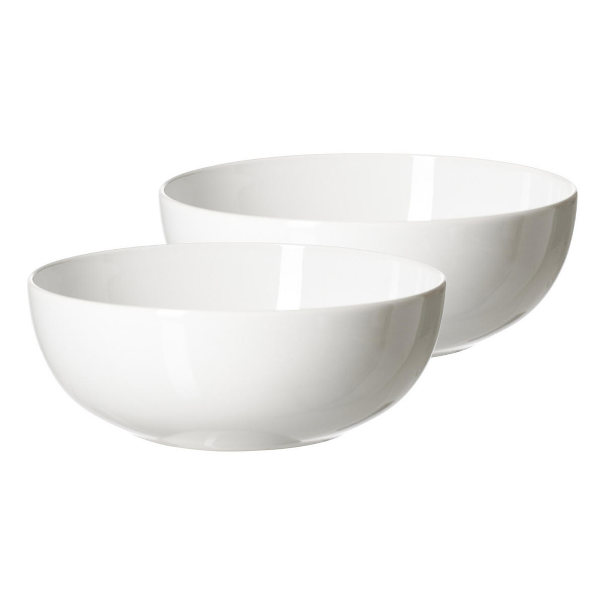 SERVIERSCHALEN Volos weiß ø 22,5 cm 2er Set - Weiß, Keramik (22.5/8/22.5cm) - Ritzenhoff Breker
