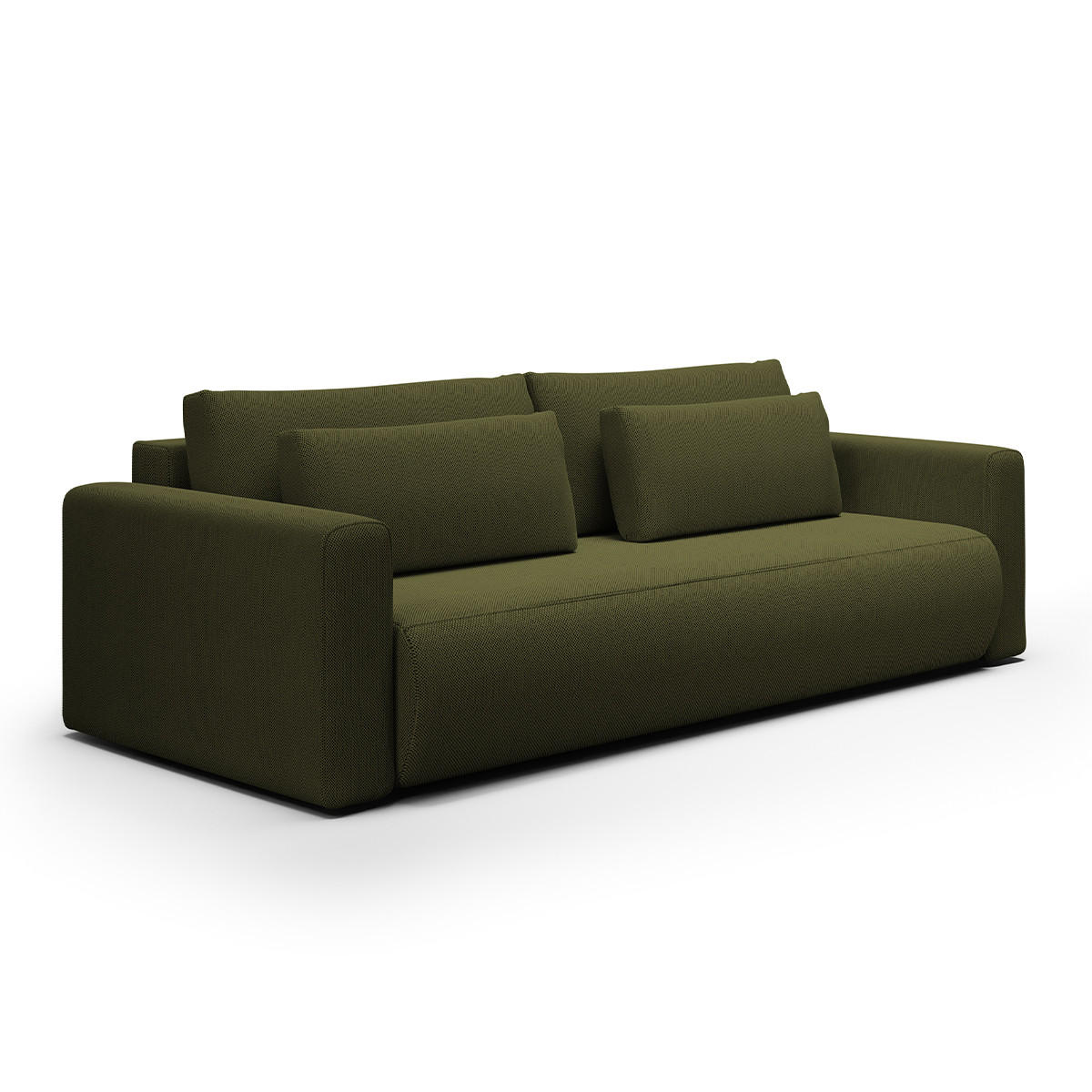 SOFA Evy 3 Sitzplätze Grün - Grün, Holz (238/82/105cm) - Petits-meubles