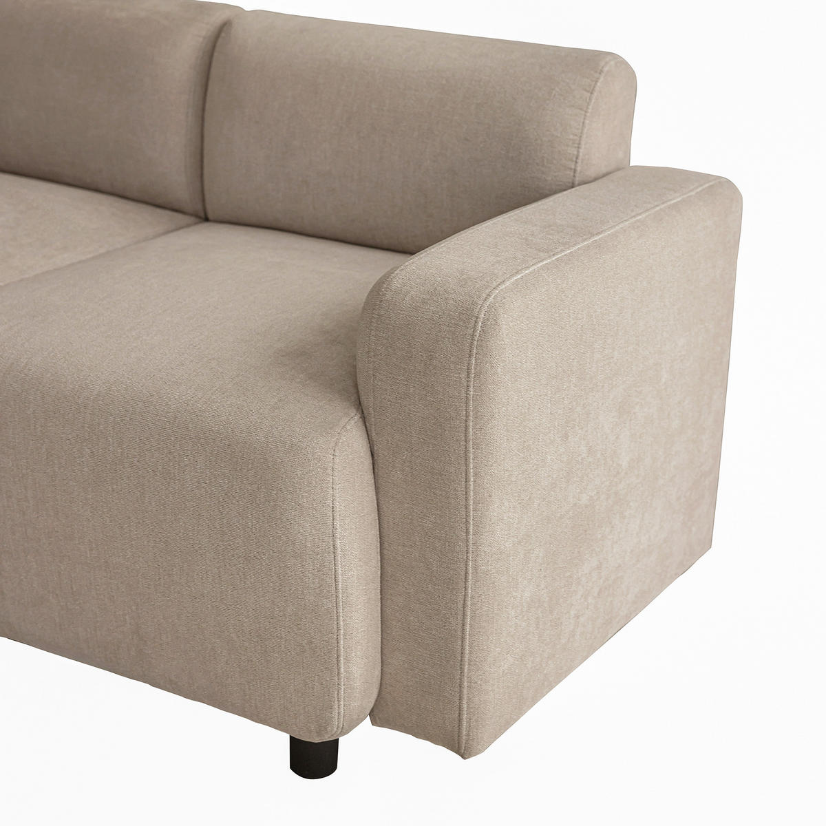 3-SITZER Sofa 211x67x71 Designer, Chenille, beige - Beige, Textil (67/71/211cm)