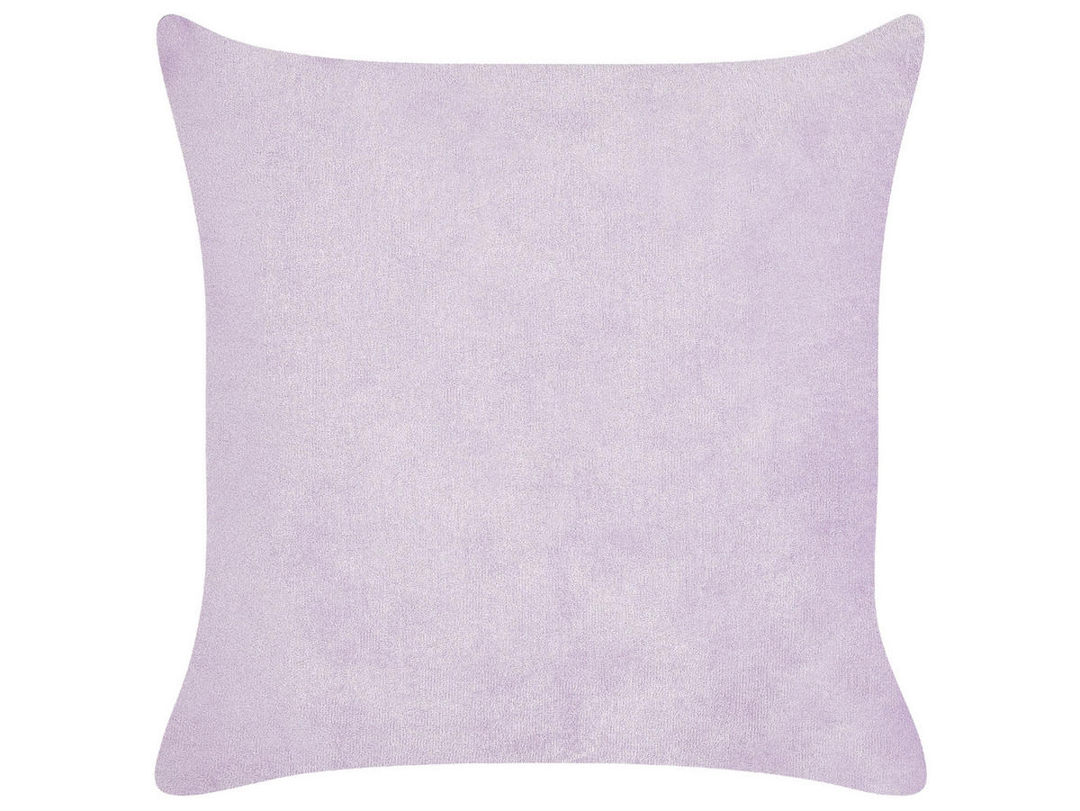 DEKOKISSEN CORD 2er-Set Violett 43/43 cm Millet - Violett, Textil (43/43cm) - Beliani