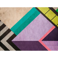 VLIESTAPETE Bunt 371/280 cm - Lila/Multicolor, Textil (371/1cm) - KUNSTLOFT