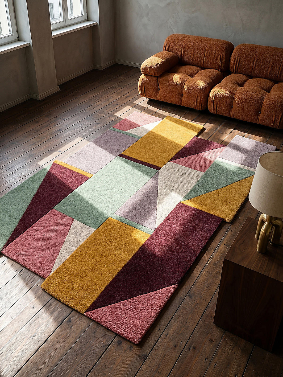 WOLLTEPPICH HALLEIN, abstrakt, Pastell, 200 x 290 cm - Multicolor, Textil (200/290cm) - KADIMA DESIGN