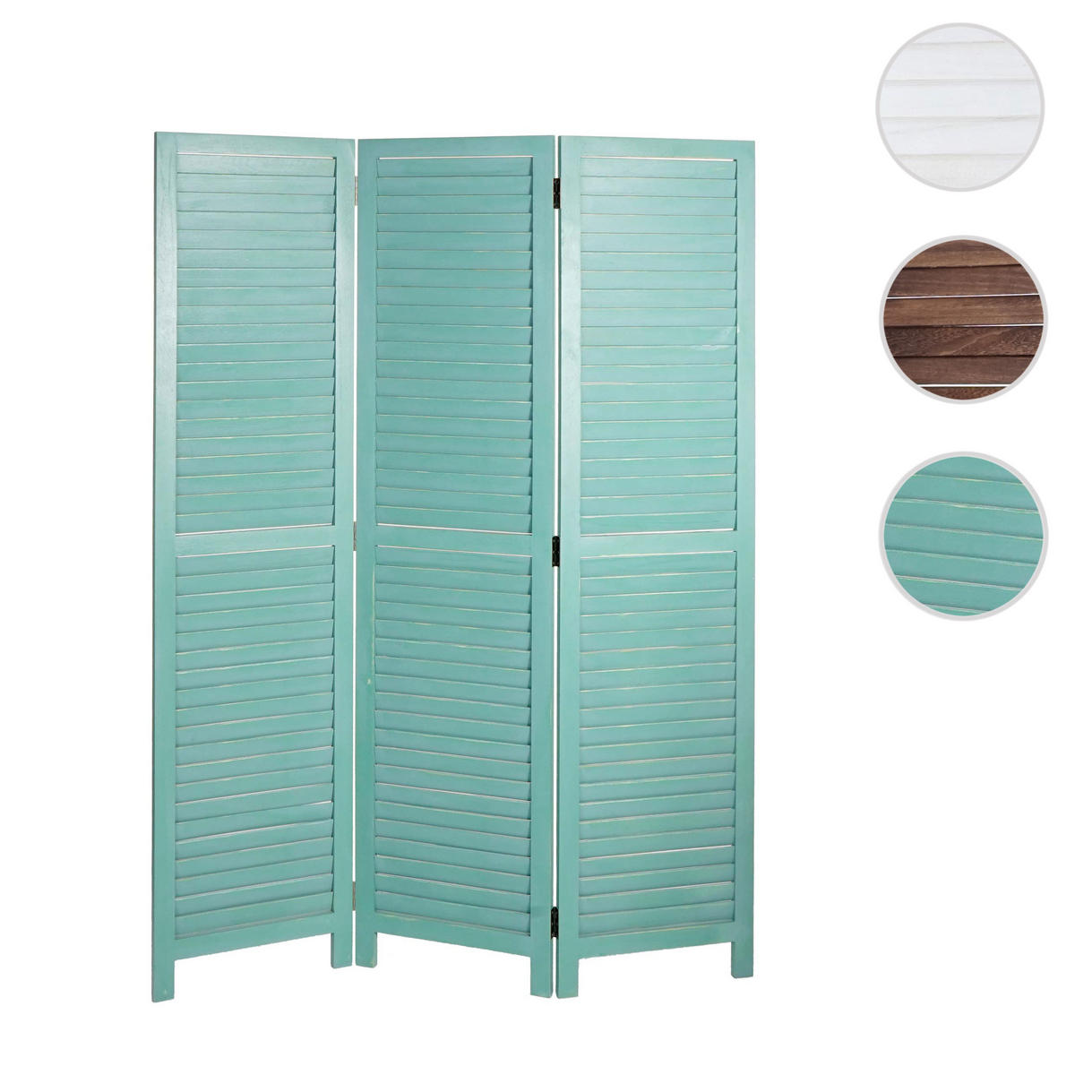 PARAVENT Grün - Grün, Holz (120/170/2cm) - MCW