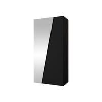 DREHTÜRENSCHRANK Zen 1L 100 cm - Schwarz, Holzwerkstoff/Kunststoff (100/202/50cm) - MIRJAN24