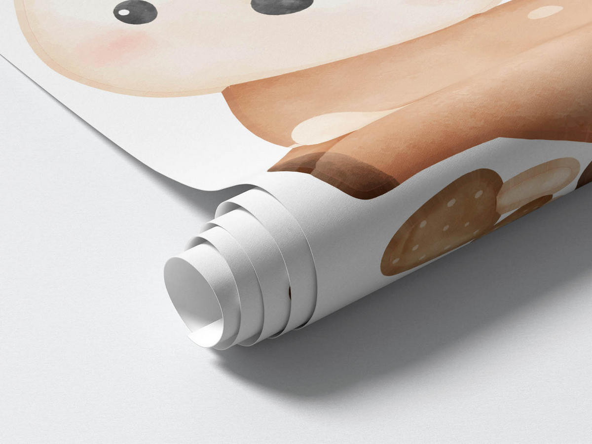 WANDAUFKLEBER 100x127cm - Waldtiere - Multicolor, Kunststoff (100/127/0.1cm) - Wallfluent