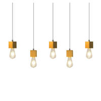 HÄNGELEUCHTE Brunhilde 60/6/6 cm - Braun, Holz (60/6/6cm) - Nettlife