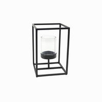 TEELICHTHALTER Anila aus Eisen in Schwarz 10/15 cm - Schwarz, Metall (10/15/10cm) - LaLe Living