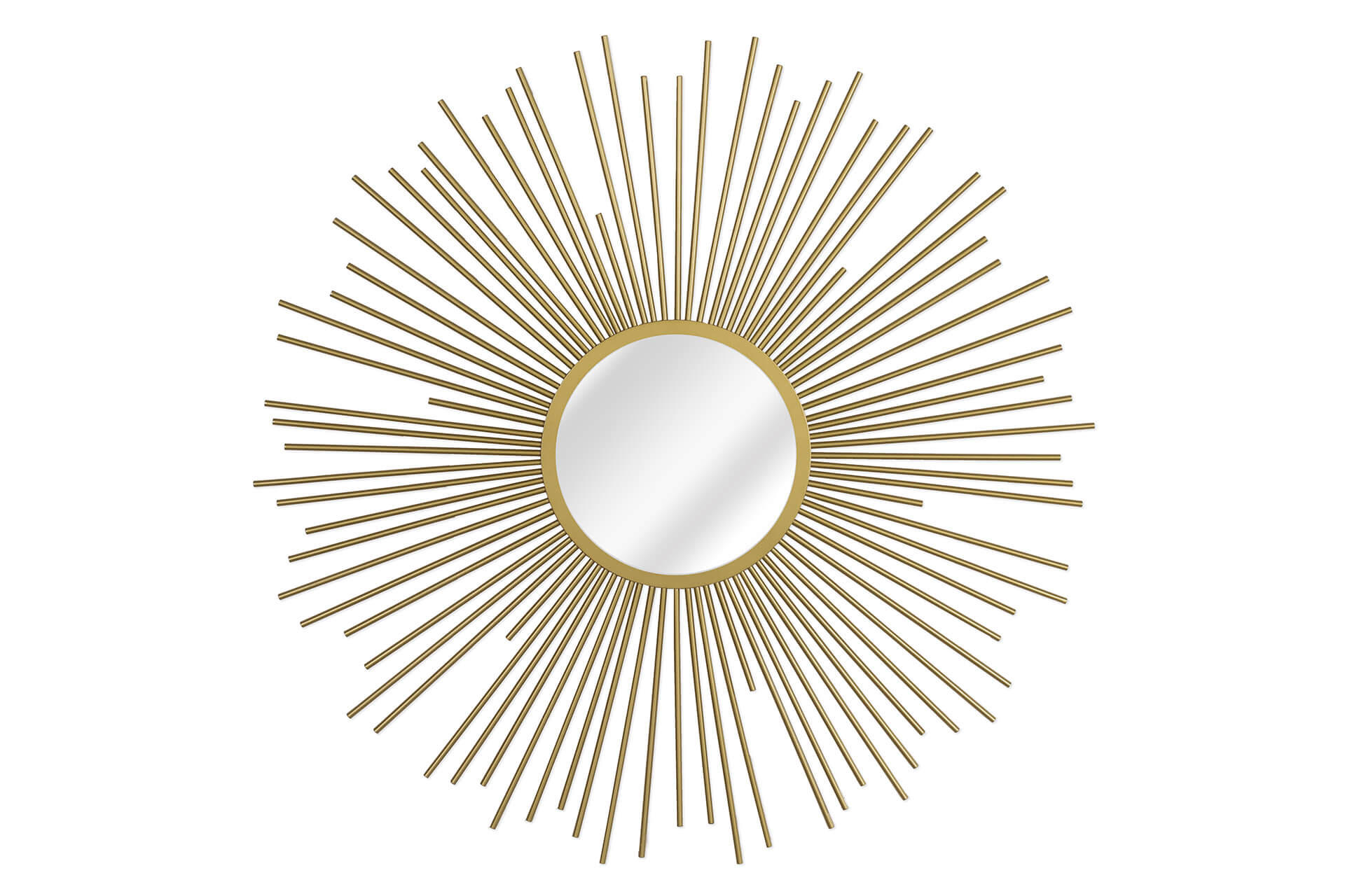 WANDSPIEGEL Gold 80/80 cm - Goldfarben, Metall (7.5/80/3cm) - KUNSTLOFT