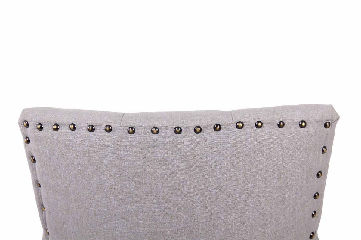 ESSZIMMERSTUHL Aboli Stoff, antik-hell Grau - Hellbraun/Grau, Holz/Textil (55/92/58cm) - TPFLiving