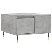 COUCHTISCH Betongrau 55x55x36,5 cm Holzwerkstoff - Grau, Holzwerkstoff (55/55/36.5cm) - furnicato