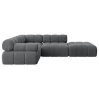 ECKSOFA modulares Sofa Felto-L1 - 285x190x70 cm Dunkelgrau Cord - Dunkelgrau, Holzwerkstoff/Textil (285/190cm) - ALTDECOR