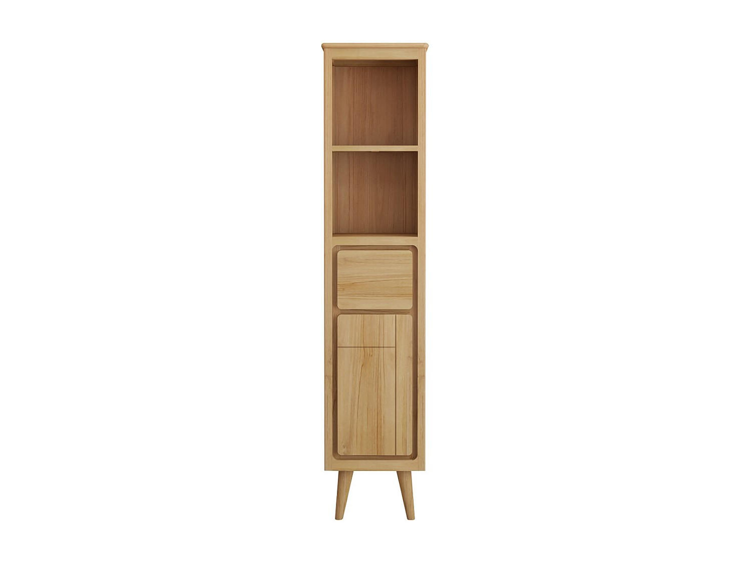 BADSCHRANK - 40 cm x 35 cm - holz - naturfarben hell Bintuni - Naturfarben, Holz (40/180/35cm) - Vente-Unique