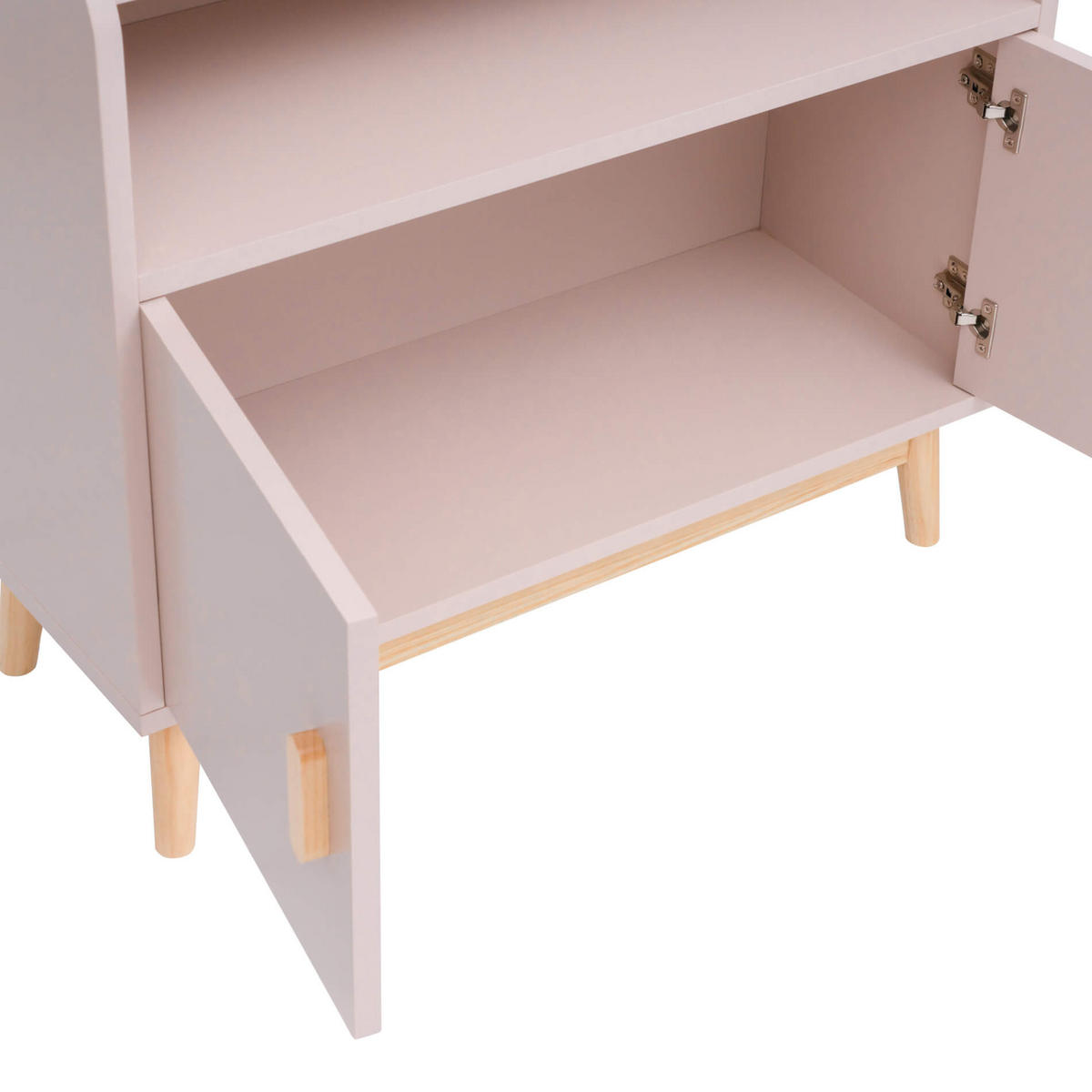 KINDERREGAL Rosa 33/80/100 cm - Pink, Holzwerkstoff (80/100/33cm) - Mobili Rebecca