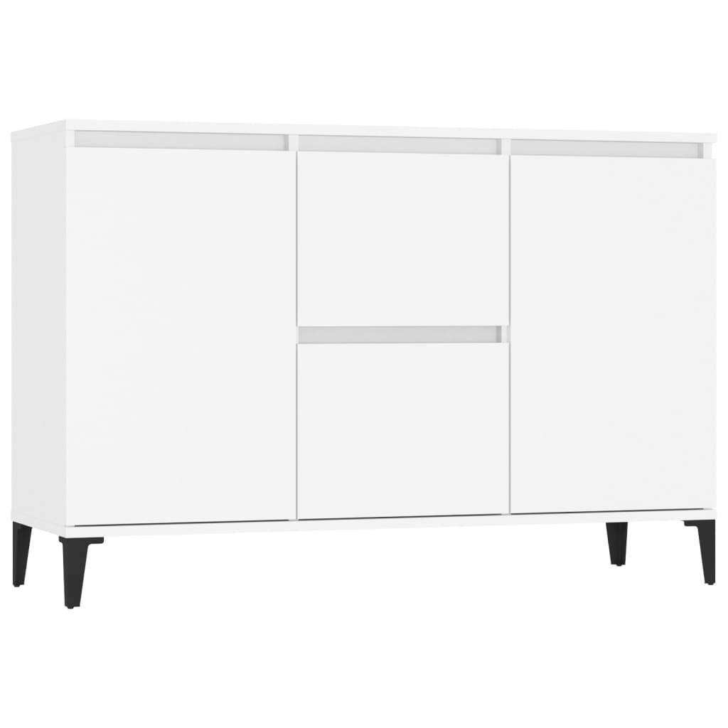 SIDEBOARD Weiß 102x35x70 cm Holzwerkstoff - Weiß, Holzwerkstoff (104/70/35cm) - furnicato