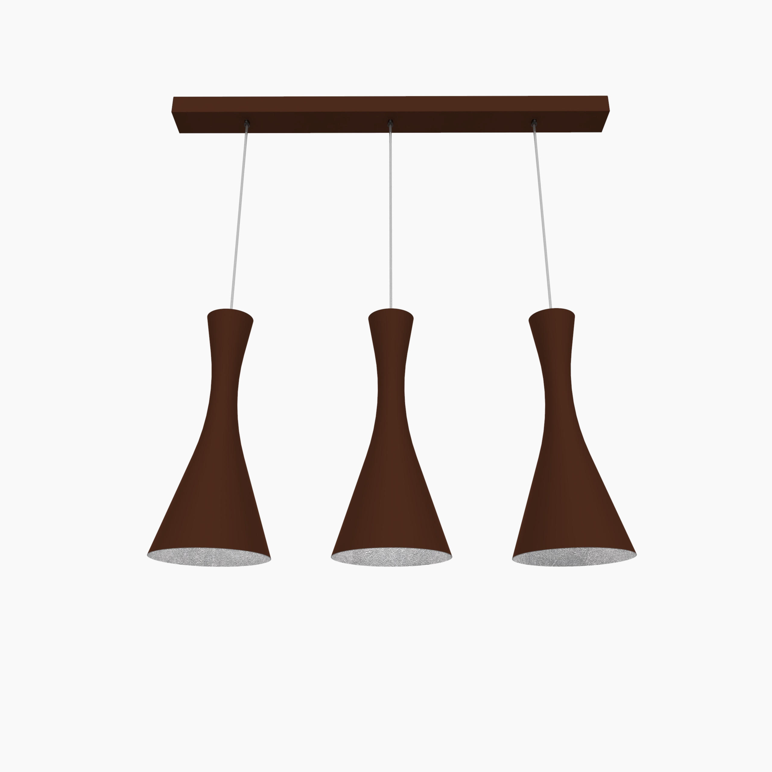 HÄNGELEUCHTE - Braun, Metall (20/100/120cm) - Lumicom