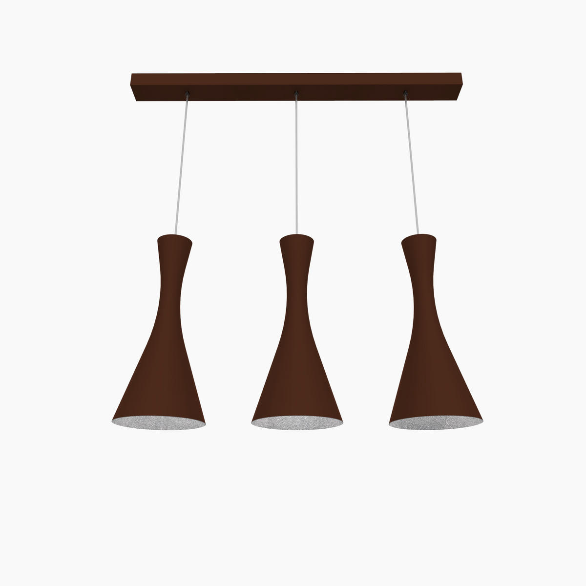 HÄNGELEUCHTE - Braun, Metall (20/100/120cm) - Lumicom