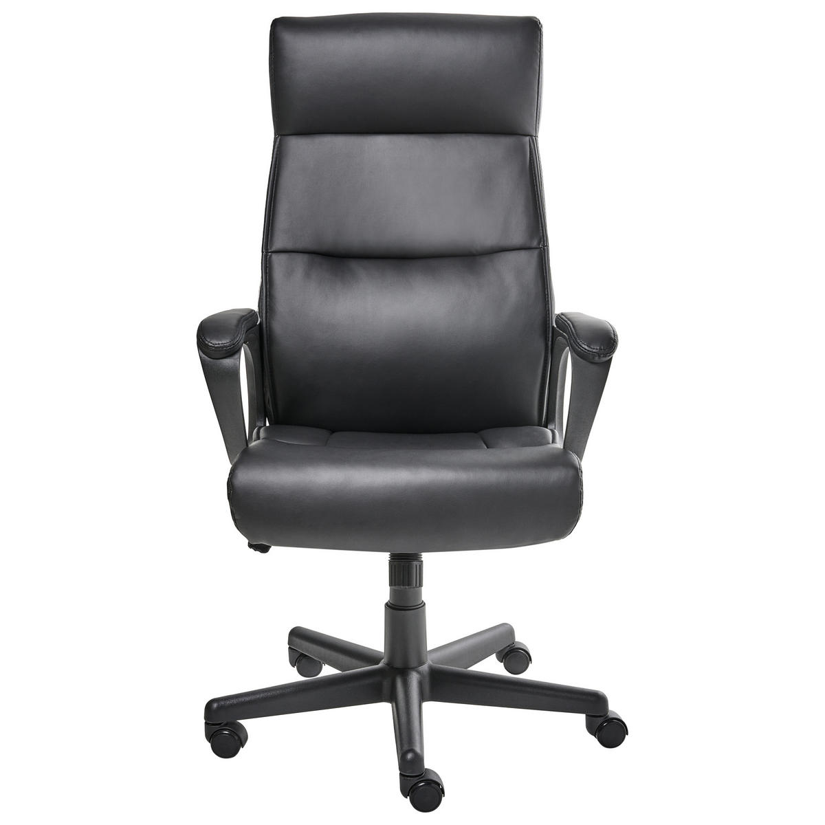 CHEFSESSEL Schwarz Guru - Schwarz, Kunststoff (65/114/73cm) - Beliani