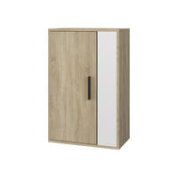 NÁSTĚNNÁ POLICE Berno Sonoma/bílá - bílá/Sonoma dub, kompozitní dřevo (50.1/78.4/28.3cm) - Vicco