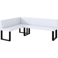 ECKBANK ERIC_U - Weiß, Leder (142/196cm) - Meblini