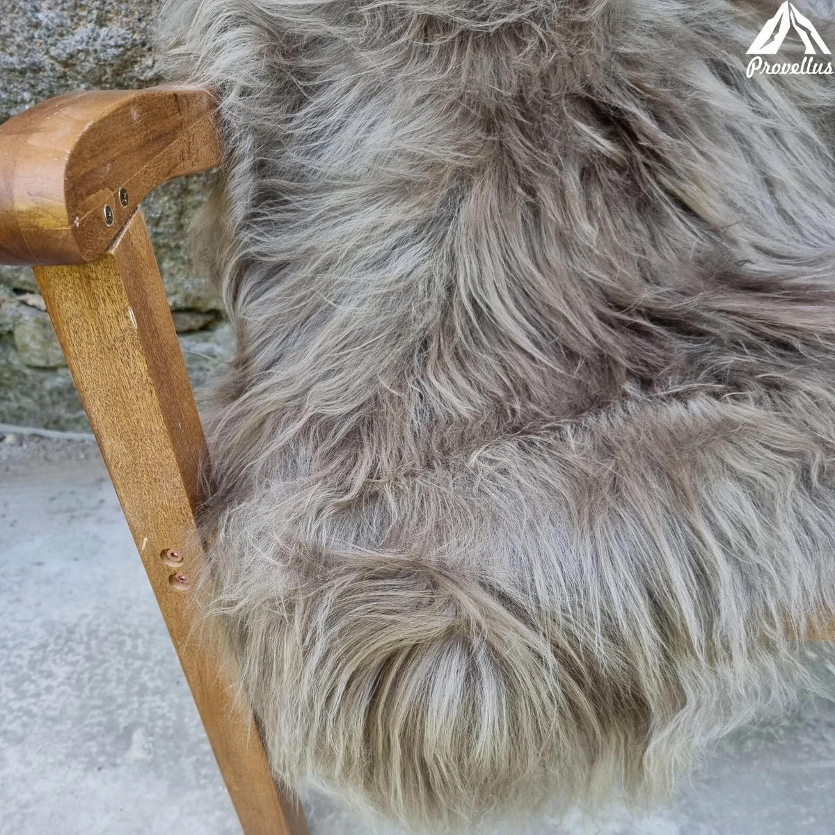 SCHAFFELL Langhaar skandinavisch weich chromfrei Hell Taupe ca. 115 cm - Taupe, Fell (65/115cm) - Provellus